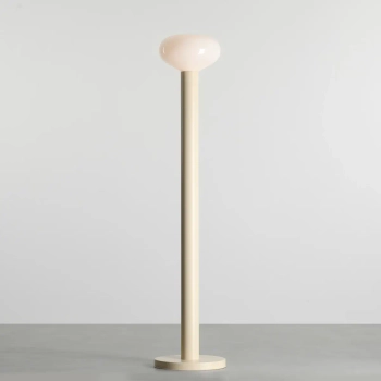 Owalna lampa stojąca Flo Floor Cream 7000A9_M kremowa