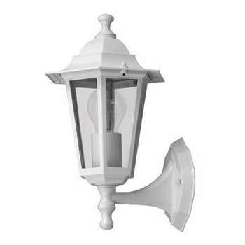 Lampa na elewację metalowa VELENCE 8203 szklana IP43 przezroczysta biała