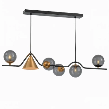 Molekułowa wisząca lampa MISTA CGMISTA120BK do salonu czarny