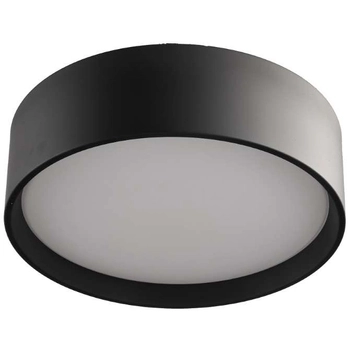 LAMPA sufitowa HUDSON LP-043/1C BK Light Prestige okrągła OPRAWA plafon LED 24W 3000K metalowy czarny