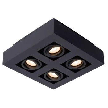 Kwadratowa lampa sufitowa XIRAX 09119/21/30 Lucide z regulacją czarna