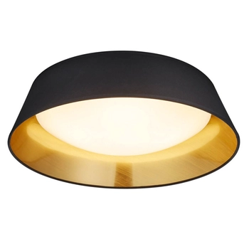 LAMPA sufitowa PONTS R62871279 RL Light okrągła OPRAWA abażurowa LED 14W 3000K plafon czarny