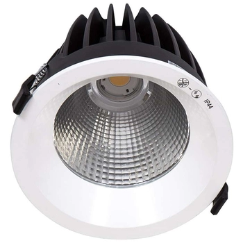 Podtynkowa LAMPA sufitowa KEREZ DG-150C/WK-WW/70 Italux wpuszczana OPRAWA metalowa LED 34W 3000K okrągła IP44 biała