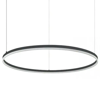 Pierścieniowa wisząca lampa 20264 LED 83W 3000K do salonu czarny