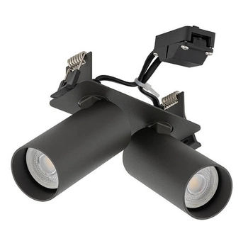 Lampa sufitowa wpustowa Fourty 11473 do gabinetu jedwabisty grafit