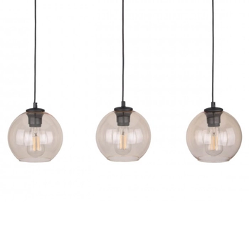 Lampa wisząca na listwie kule Cubus 4598 TK Lighting szklana bursztynowa