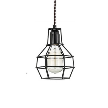 Industrialna lampa wisząca Constantin MDM2272-1 Italux czarny