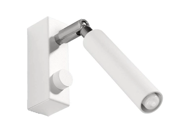 Ścienna LAMPA kinkiet SL.0902 metalowa OPRAWA industrialna tuba regulowana biała