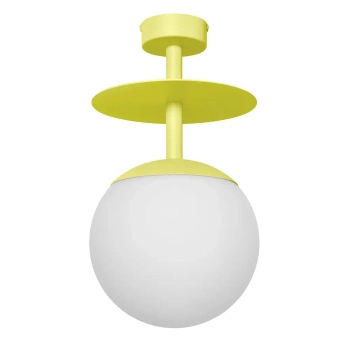 Sufitowa lampa do jadalni PLAAT B PLB111003 kula żółta