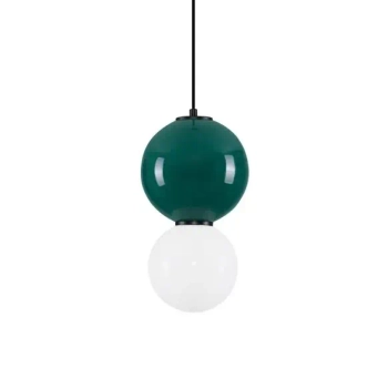 Porcelanowa lampa wisząca kula JORELIA LE45253 LED 6W 3000K zielona biała