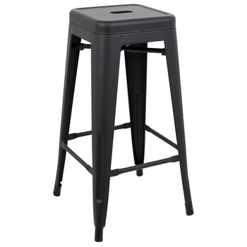 Metalowe krzesełko barowe Tower KH010100960 King Home hoker czarny