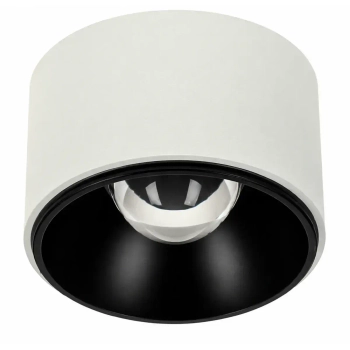 Oczko hermetyczne sufitowe czarno-białe LED 15W neutralna IP54 na taras SLD/VISION/15W/4000/WB