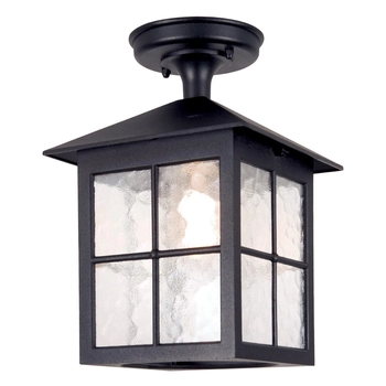 Lampa przysufitowa Winchester BL18A-BLACK Elstead IP43 retro do ogrodu czarna