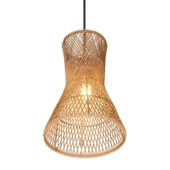Wisząca lampa boho BIJOU R31831026 do jadalni brązowy czarny