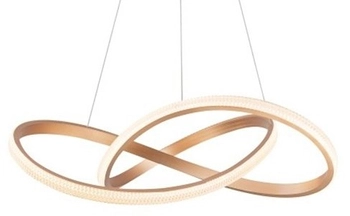 Wisząca lampa do salonu Infinity AZ5097 LED 80W złota 