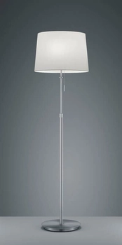 Podłogowa lampa abażurowa Lyon 409100307 nikiel biała