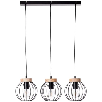 Potrójna lampa wisząca Sorana 99236/76 loftowa metalowa czarna