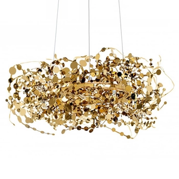 Wisząca lampa sypialniana Monete MSE1501100174 Moosee metalowa złota