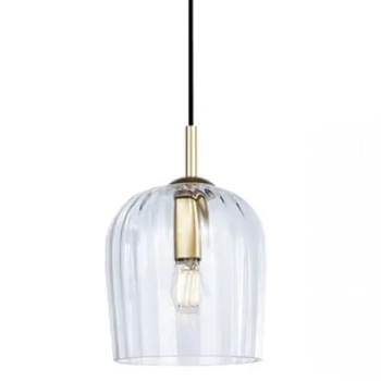 Szklana wisząca lampa 22117 nad wyspę przezroczysta złoty
