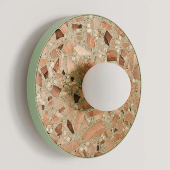 Kinkiet ścienny do łazienki LEGRA 21416113 okrągły IP44 szałwiowy biały