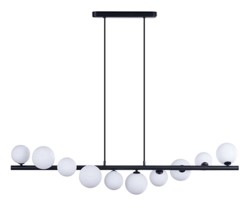 Modernistyczna lampa wisząca Sybilla balls czarna biała
