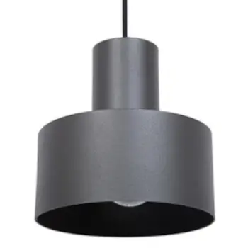 Zwisająca metalowa lampa Rif S 41185 na przedpokój ciemnoszary