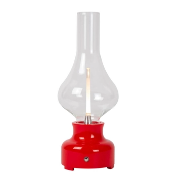 Stołowa lampka Jason 74516/02/32 Lucide LED 2W 3000K czerwona przezroczysta