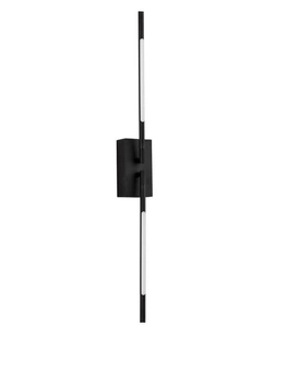 2-punktowa lampa ścienna Bell czarny kinkiet LED 9,2W do holu