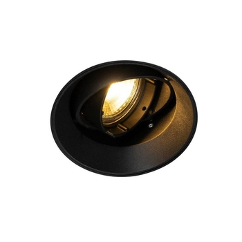 Czarna lampa podtynkowa Oneon wpuszczana nowoczesna z regulacją