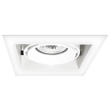 Minimalistyczna lampa wpuszczana Merano LP-2790/1RS WH frame sufitowa biała