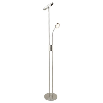 Nowoczesna lampa podłogowa Ophus LED 23W 3000K do salonu satyna