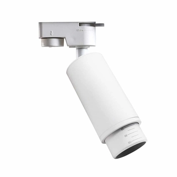 Jednoobwodowa lampa sufitowa do szyn MICA ML7368 tuba regulowana biała