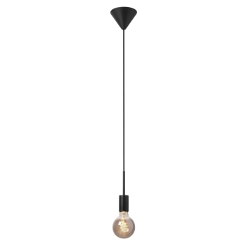 Industrialna lampa wisząca Paco 2112053003 żarówka na kablu czarna