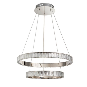 Pierścieniowa lampa zwis Celeste 78701 LED 22,5W 4000K chrom przezroczysty