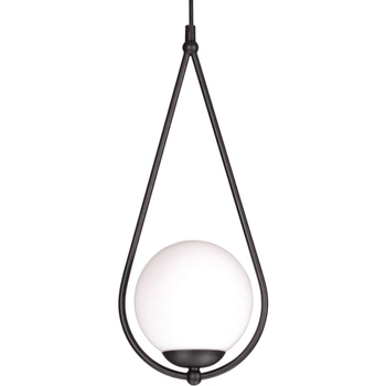 LAMPA modernistyczna Neve K-4770 wisząca OPRAWA szklane kule ZWIS kropla ball czarna biała