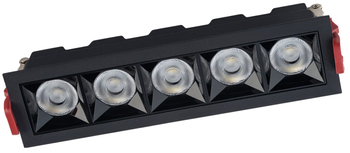 5-punktowa oprawa wpuszczana Midi 10065 LED 20W wpust czarny