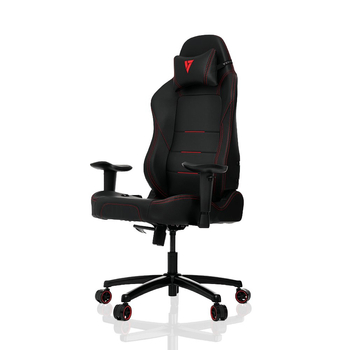 Czarno-czerwony fotel gamingowy P-line z regulacją oparcia