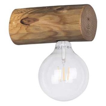 Ekologiczna LAMPA ścienna TRABO SIMPLE 6994151 Spotlight drewniana OPRAWA rustykalny kinkiet sosna bejcowana