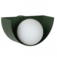 Kinkiet LAMPA ścienna BENNI 45201/01/33 Lucide szklana OPRAWA kula ball zielona biała