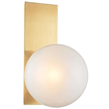 Kinkiet LAMPA ścienna CGBALLPLATE COPEL loftowa OPRAWA szklana kula ball modernistyczna biała złota