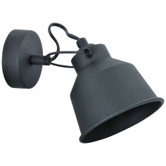 Kinkiet LAMPA ścienna NIKO 1 311801 Polux industrialna OPRAWA metalowy reflektorek regulowany czarny