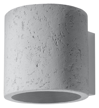 Kinkiet LAMPA ścienna SOL SL486 betonowa OPRAWA tuba okrągła beton