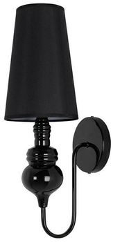 Klasyczna lampa ścienna Queen MSE010100225 Moose z abażurem czarna