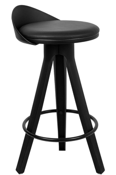 Krzesło Mila 65 z wyprofilowanym siedziskiem czarne
