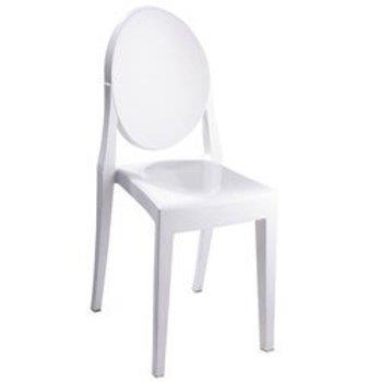 Krzesło do toaletki BING MH-005CH-W skandynawskie kremowe
