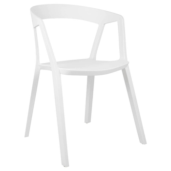 Krzesło kuchenne Vibia 210-APP.WHITE King Home z tworzywa białe