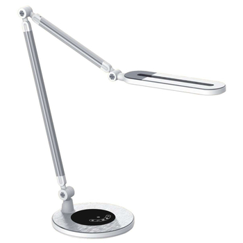 LAMPA biurkowa K-BL1221 srebrny Kaja metalowa LAMPKA stołowa LED 10W 3000 - 6000K stojąca srebrna