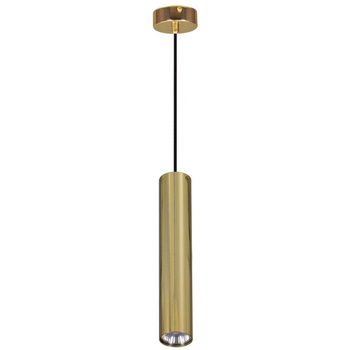 LAMPA wisząca K-4825 Kaja metalowa OPRAWA okrągły ZWIS tuba złota