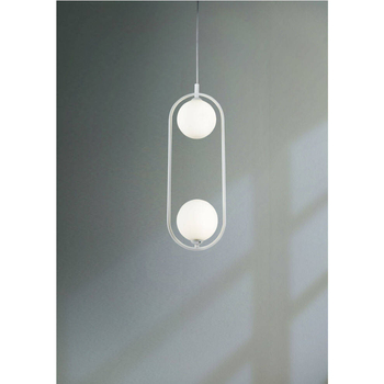 LAMPA wisząca RING MOD013PL-02W Maytoni modernistyczna OPRAWA zwis szklane kule białe