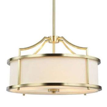 LAMPA wisząca STANZA OLD GOLD S Orlicki Design okrągła OPRAWA abażurowa w stylu klasycznym kremowa złota